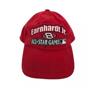Dale Earnhardt JR #8 All Star Game VTG 2001 Snapback Red Cap Hat Casual NASCAR